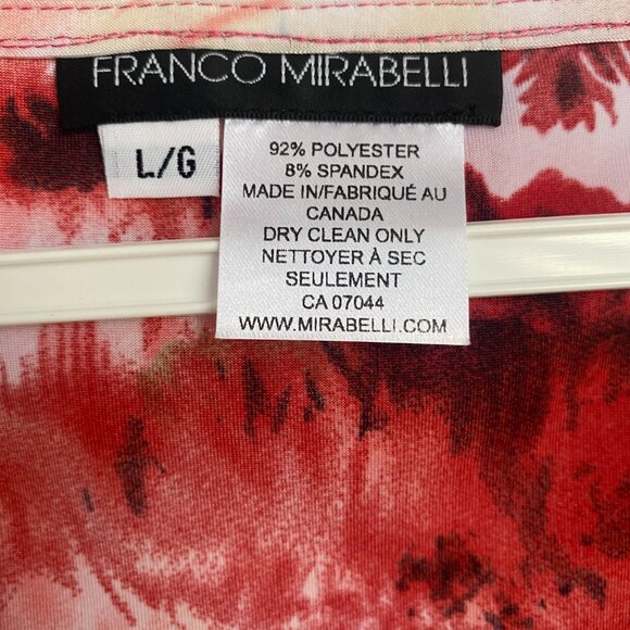 Franco Mirabelli Lua Sleeveless Stretch Tank Top Temptation Size L - Picture 2 of 4